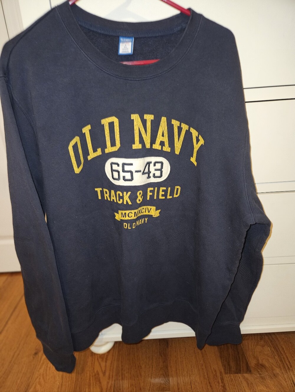 Old Navy Crewneck Sweatshirt, Track & Field Print